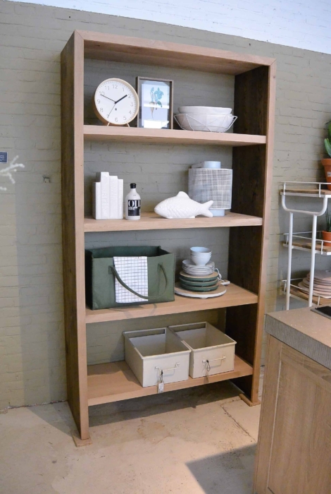 Eikenhout boekenkast op maat